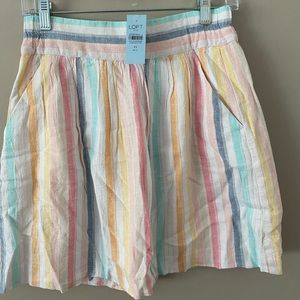 LOFT outlet striped skirt